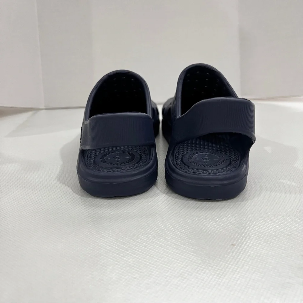 Totes Kids Solobounce Perforated Sandals Navy Blue Slip-On Clogs Kids Size 9-10